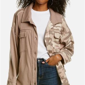 Vintage Havana Colorblock Shirt Jacket (L) 🍁🍂